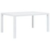 MESA ELEGANTE RATAN 150X90X72 CM BLANCO 4090-01