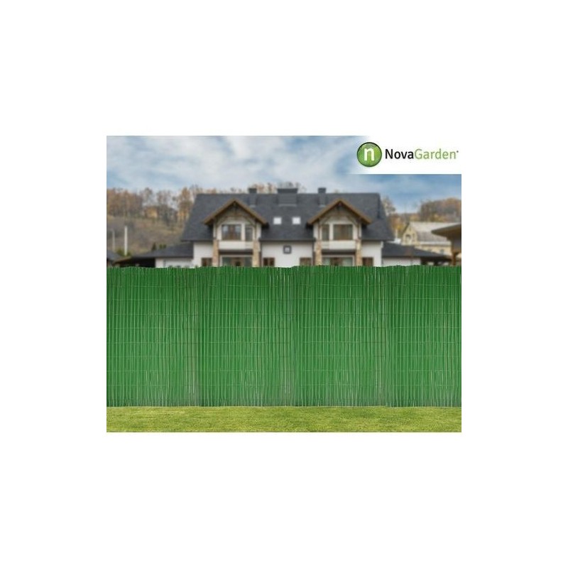 CAÑIZO PVC DOBLE CARA 14MM. 2X3 M PREMIUM VERDE