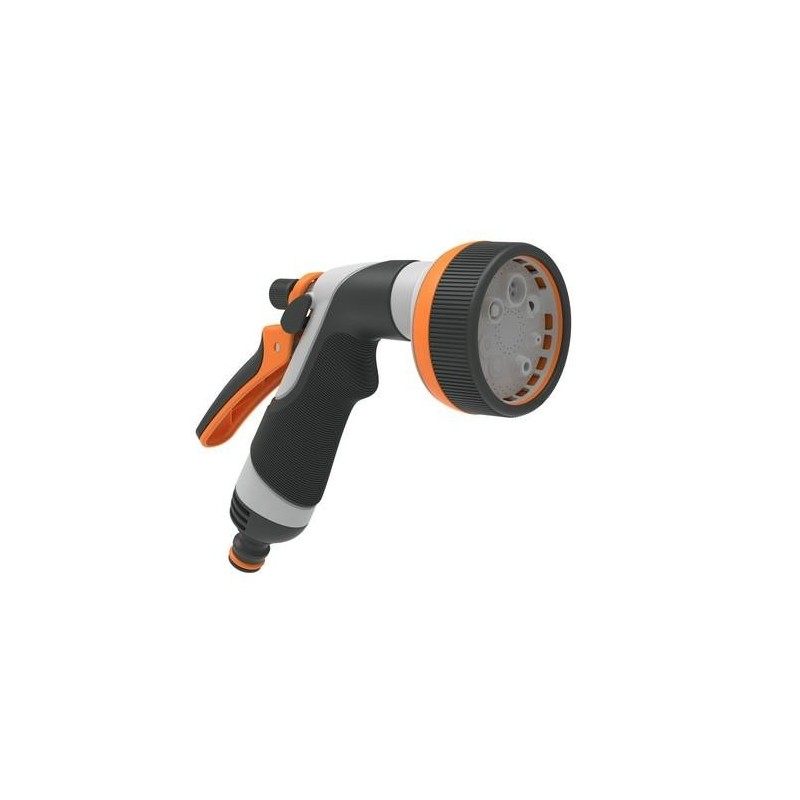 PISTOLA DE RIEGO 8 JET CON EMPÑADURA GOMA