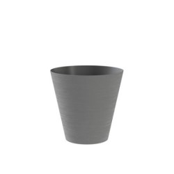 MACETA CON RESERVA DE AGUA 20CM. GRIS  HOOP