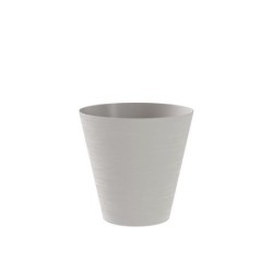MACETA CON RESERVA DE AGUA 20CM.BLANCO CLOUD  HOOP