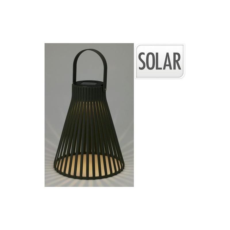 FAROL SOLAR JARDIN NEGRO 24CM CX2100740