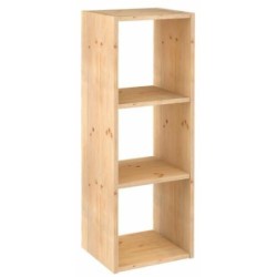 ESTANTERIA MODULAR 3 CUBOS DINAMIC PINO MACIZO