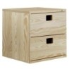 CAJONERA DINAMIC MADERA PINO 2 CAJONES 36,2X33CM