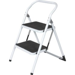 TABURETE ACERO/GOMA PLEGABLE 2 PELDAÑOS TAS-2