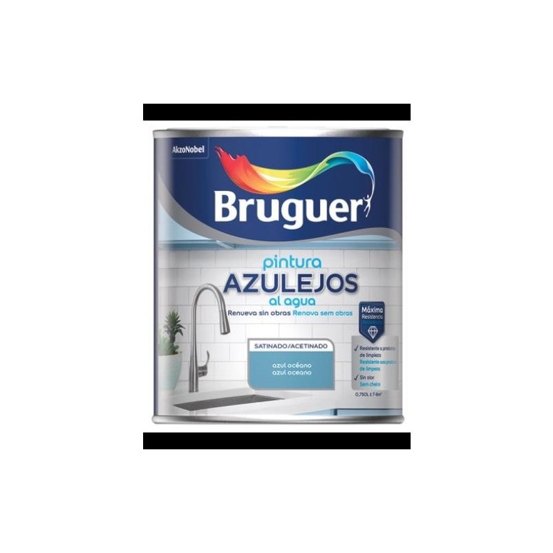 ESMALTE AZULEJOS AGUA SATINADO AZUL OCEANO 750ML
