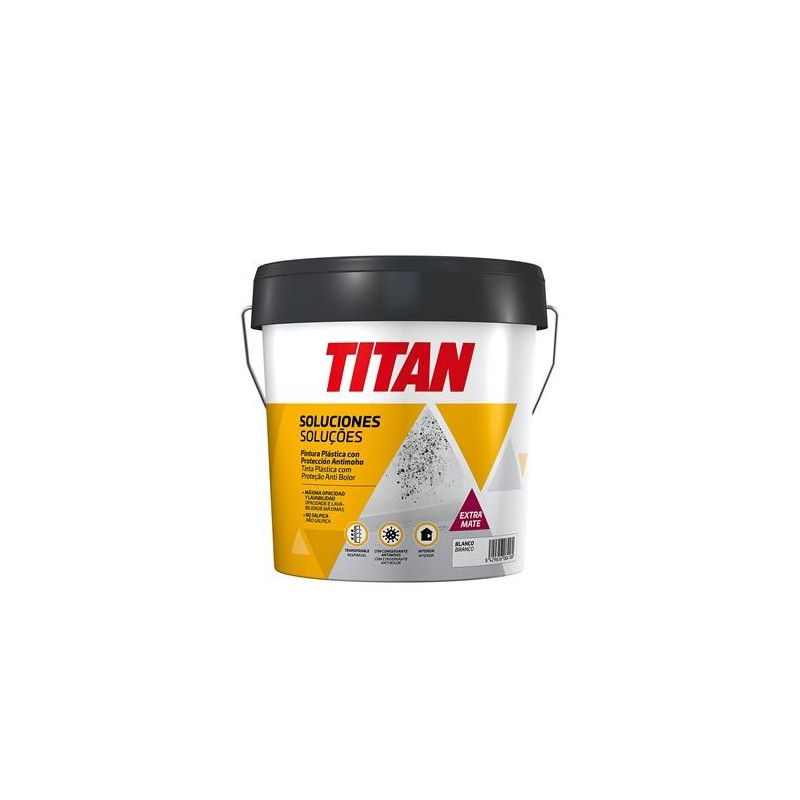 TITAN PINTURA CON PROTECCION ANTIMOHO BLANCO 10L