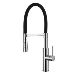 GRIFO COCINA DIRIGIBLE FLEXYFORM CROMO/NEGRO