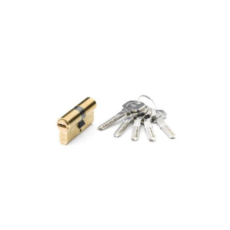 CILINDRO SEGURIDAD 30X30 LATON  YL6 LEVA CORTA