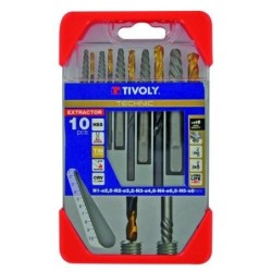 EXTRACTOR TORNILLOS ROTOS+BROCAS TECHNIC