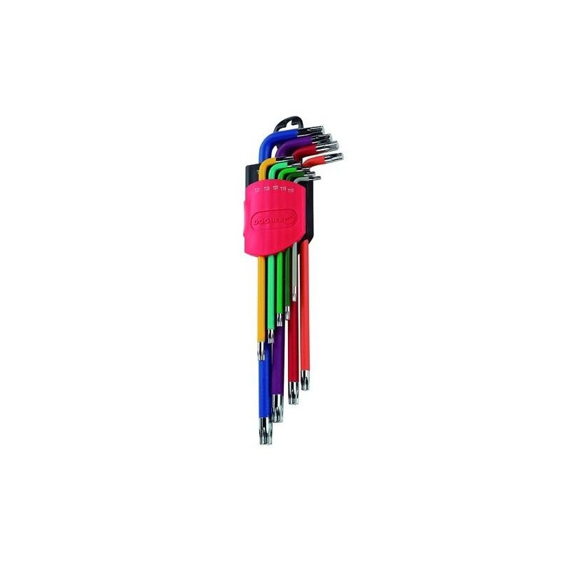 JUEGO LLAVES TORX COLOR XL 9 PIEZAS T10-T50
