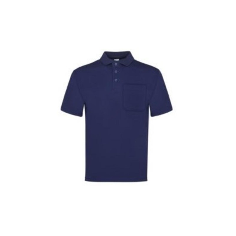 POLO M/CORTA AZUL 1 BOLSILLO T. XXL 100-AM