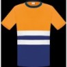 CAMISETA A.V. BICOLOR NARANJA MANGA CORTA L3000 XL