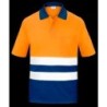 POLO A.V. BICOLOR NARANJA M/C COOLMAX L3000 L