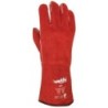 GUANTE SOLDADOR ROJO TALLA UNICA H408 PAR