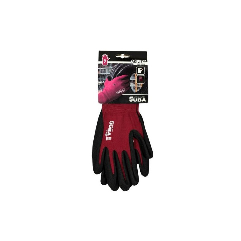 GUANTE NITRILO AGILITY 7/S GRANATE (H4118/7)