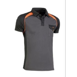 POLO COOL WAY NEGRO/NARANJA 964 S