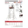 ANDAMIO ALUMINIO C/RUEDAS 105X180CM PACK 3 RS180