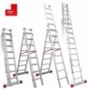 ESCALERA MULTIUSO DE TRES TRAMOS CON 8 PELDAÑOS