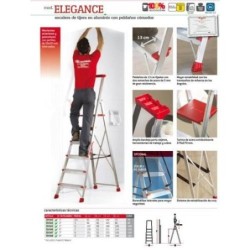 ESCALERA TIJERA 5 PELDAÑOS ELEGANCE EN945
