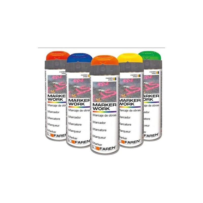 MARCADOR DE OBRA PROFESIONAL SPRAY VERDE 500ML