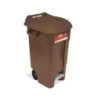 CONTENEDOR JARDIN 120L C/PEDAL MARRON ECO 443237