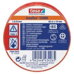 CINTA AISLANTE 20X19 ROJA     53988-16