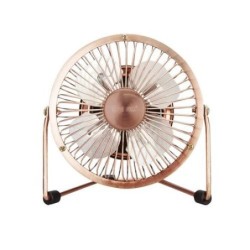 MINI VENTILADOR SOBREMESA 9,5CM 2,5W 5V DC COBRE