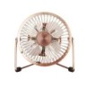 MINI VENTILADOR SOBREMESA 9,5CM 2,5W 5V DC COBRE