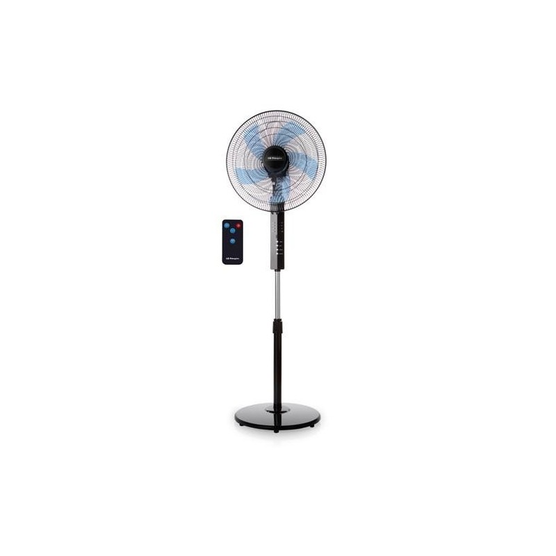 VENTILADOR PIE 40CM 55W HASTA 139CM NEGRO SF 0244