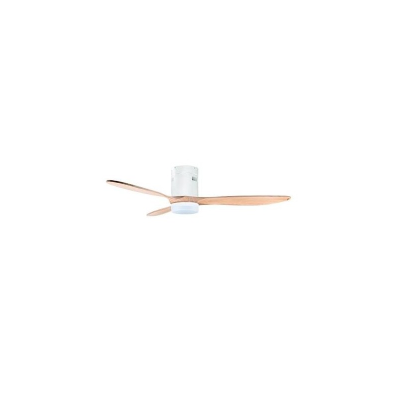 VENTILADOR TECHO DC 132CM 35W BLANCO/MADERA