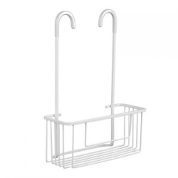 CESTILLO C/COLGADOR GRIFO ALUMINIO ARTIC BLANCO