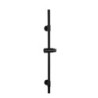 BARRA DE DUCHA DE ACERO INOX BASIC 66CM NEGRO