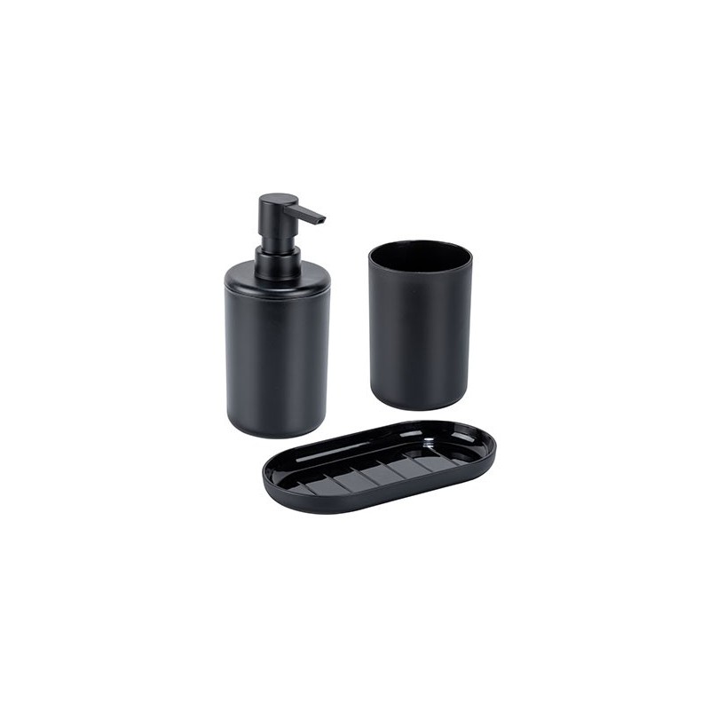 SET DE BAÑO 3UDS FANO NEGRO ALLSTAR  70345400