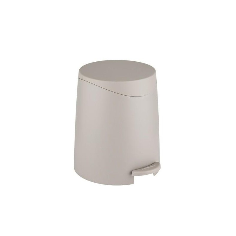 CUBO CON PEDAL PORTES 3L 19X22X22CM TAUPE ALLSTAR