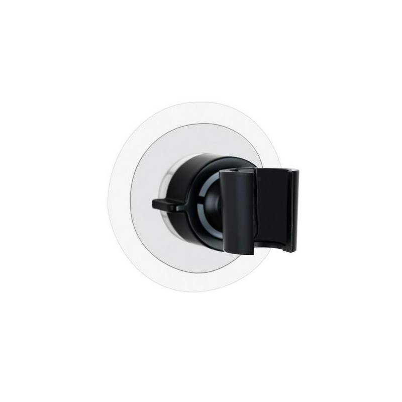 SOPORTE CABEZAL DUCHA 360 8X7.5X8CM  NEGRO