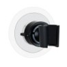 SOPORTE CABEZAL DUCHA 360 8X7.5X8CM  NEGRO