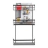 ESTANTE BAÑO 3 NIVELES ORIGIN LAVA NEGRO 26x10x48
