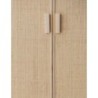 ARMARIO MADERA Y FIBRA NATURAL AURA 80X48X180CM