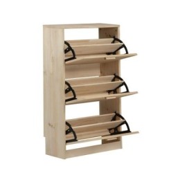 ZAPATERO MADERA Y FIBRA NATUR AURA 64,8X25X114.8CM