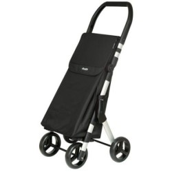 CARRO DE COMPRA 46L MUUVI UP NEGRO 4 RUEDAS