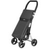 CARRO DE COMPRA 46L MUUVI UP 4 RUEDAS NEGRO