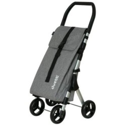 CARRO D/COMPRA 46L MUUVI UP TEXTURED GRIS 4R