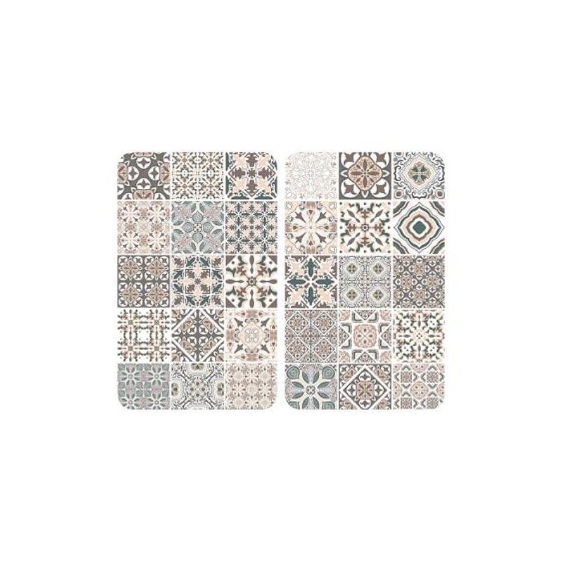 CUBRE COCINA VIDRIO 2 PIEZAS 30X52 AZULEJOS 53904