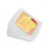 ESTUCHE PLASTICO CUÑA QUESO 13,5x13,5x7,5CM