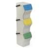 SET 3 CUBOS RECICLAJE MODULAR 20L BLANCO 1105701