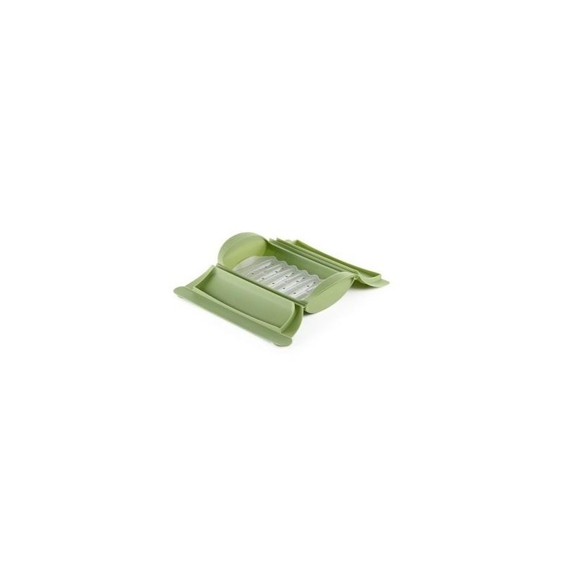 ESTUCHE DE VAPOR C/BANDEJA 2 PERSONAS COLOR VERDE