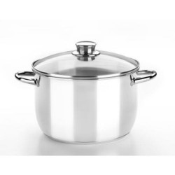 OLLA CON TAPA CRISTAL 22 CM. OPTIMA M453122