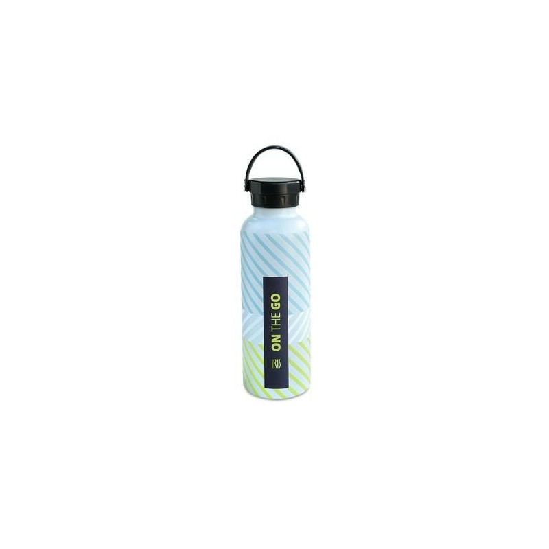 BOTELLA TERMO 750ML TURQUESA FLUOR PRINT ON THE GO