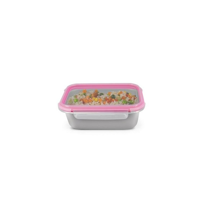 CONTENEDOR RECTANGULAR ACERO INOX 1200ML